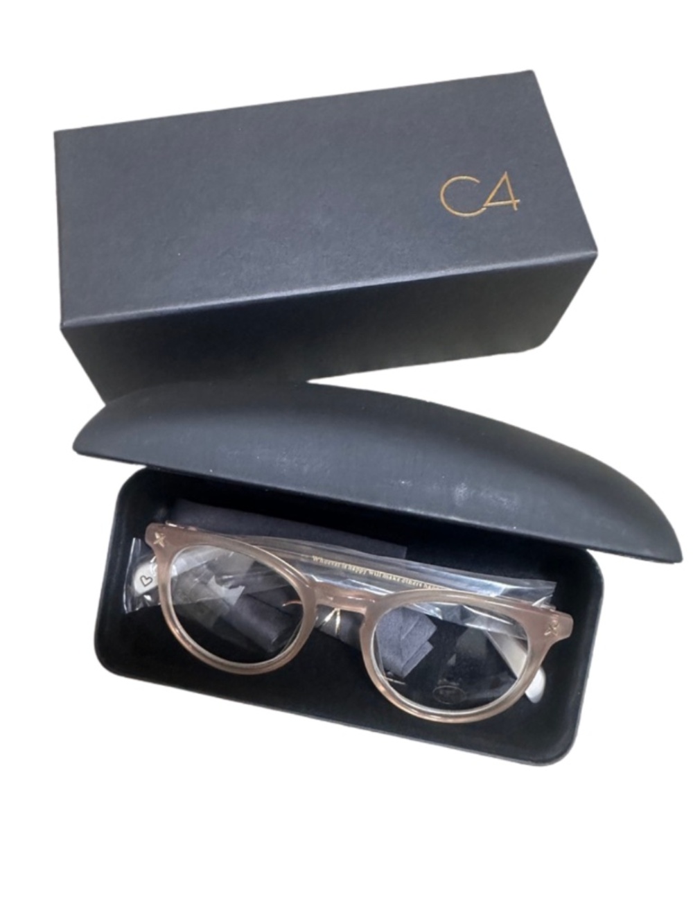 NEW C4 Lily - C4 X Susie Wall - Crystal Pink Grey Readers Glasses - +2.50